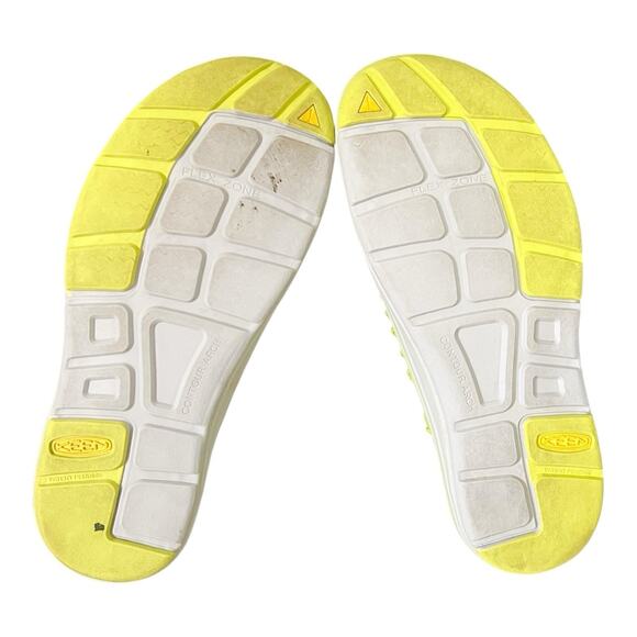 KEEN Sandals Women Size 8.5 Uneek Sport Sandals Gargoyle-Bright Chartreuse - Picture 5 of 6